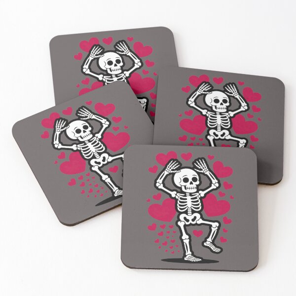 Item preview, Dancing Skeleton in Love – Cute Spooky Valentine Shirt designed and sold by JAMESAMORN.