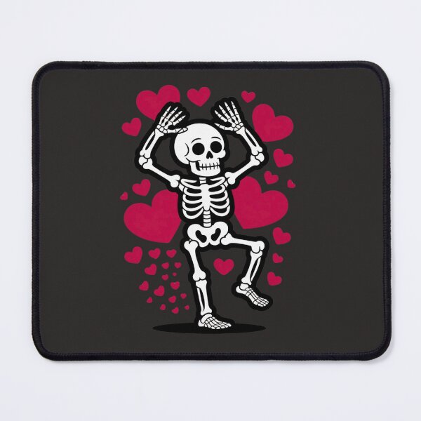 Item preview, Dancing Skeleton in Love – Cute Spooky Valentine Shirt designed and sold by JAMESAMORN.