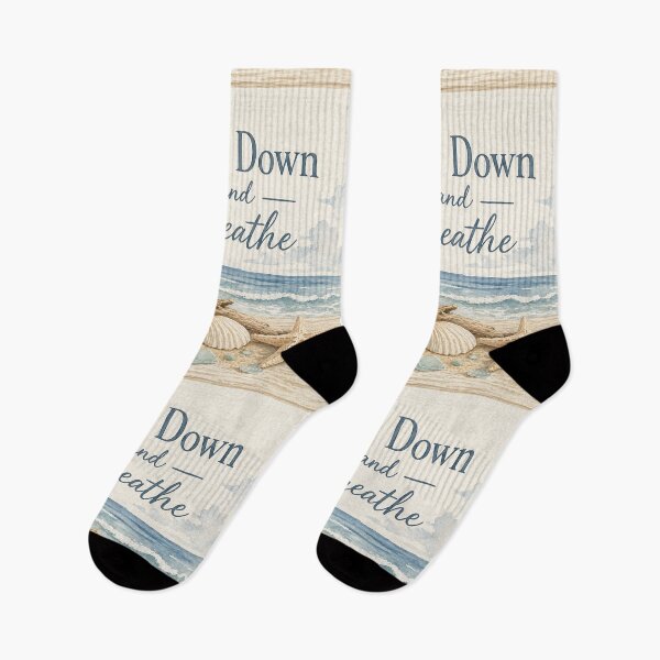 Item preview, Slow Down and Breathe – Coastal Grandmother Aesthetic Lifestyle Art | Beach Life Gift designed and sold by irfanshikh.