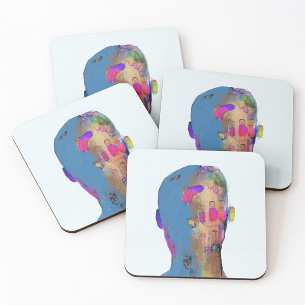 Item preview, Vibrant Glitch Head Portrait | Abstract Colorful Silhouette designed and sold by MikZviagin.