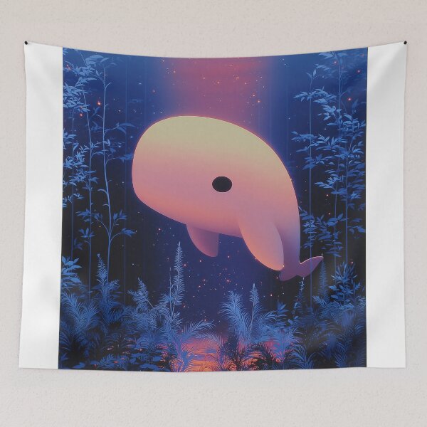 Item preview, Dreamlike Whale in a Fantasy Forest designed and sold by lautir.