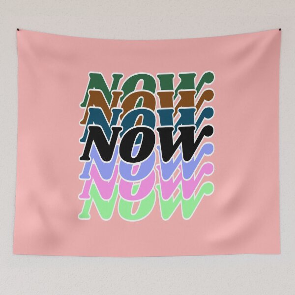Item preview, Colorful Now Typography Retro Layered Text Design designed and sold by PixelParinda.