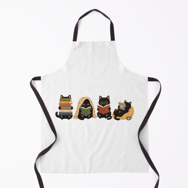 Item preview, Black Cats Reading, Book Lover Cat designed and sold by OndaLifeCo.