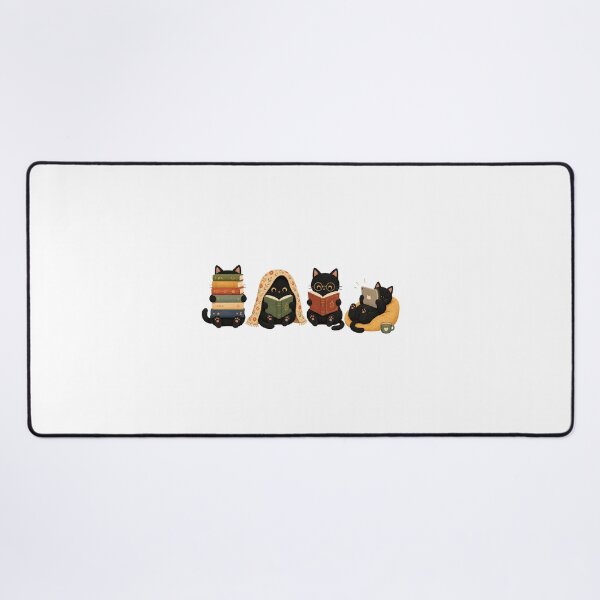 Item preview, Black Cats Reading, Book Lover Cat designed and sold by OndaLifeCo.