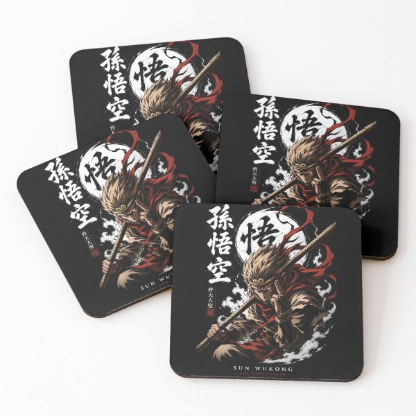 Item preview, Sun Wukong Monkey King Samurai Style – Mythical Warrior Japanese Ink Art Design designed and sold by ThreadTheory976.