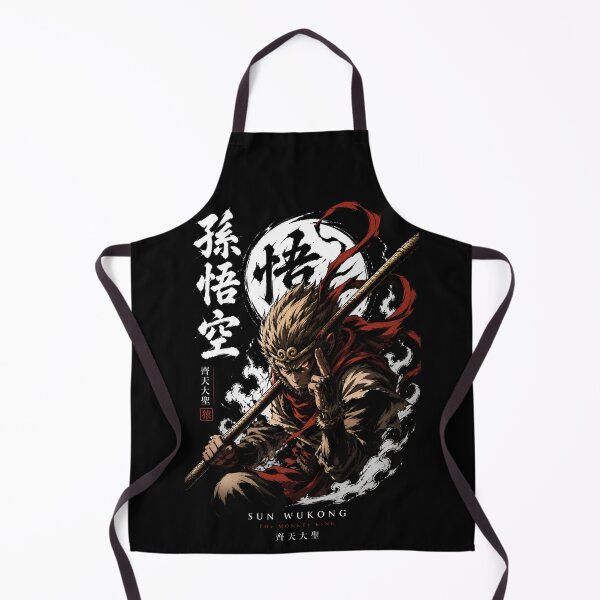 Item preview, Sun Wukong Monkey King Samurai Style – Mythical Warrior Japanese Ink Art Design designed and sold by ThreadTheory976.
