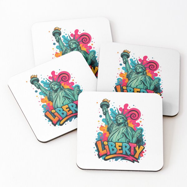 Item preview, Statue of Liberty New York – Colorful Graffiti T-Shirt Design Liberty NYC designed and sold by Earth Celebration Designs.