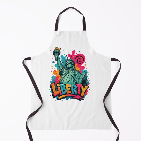 Artikelvorschau, Statue of Liberty New York – Colorful Graffiti T-Shirt Design Liberty NYC entworfen und verkauft von Earth Celebration Designs.