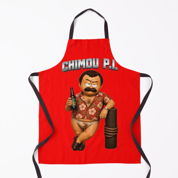 Item preview, Chimou P.I. – Funny Hawaiian Detective Cartoon (Retro Magnum Parody) designed and sold by WotanArt.