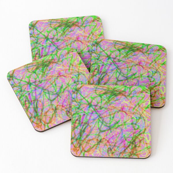 Item preview, Neon Chaos Scribble Abstract Energy Colorful Playful Lines designed and sold by thecoloursandme.