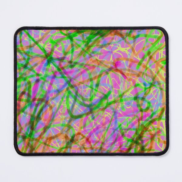 Item preview, Neon Chaos Scribble Abstract Energy Colorful Playful Lines designed and sold by thecoloursandme.