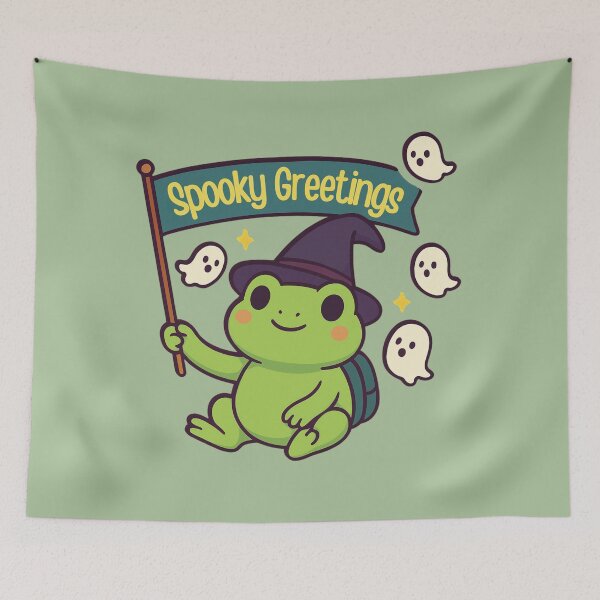 Item preview, Witchy Frog designed and sold by Wobble Studio.