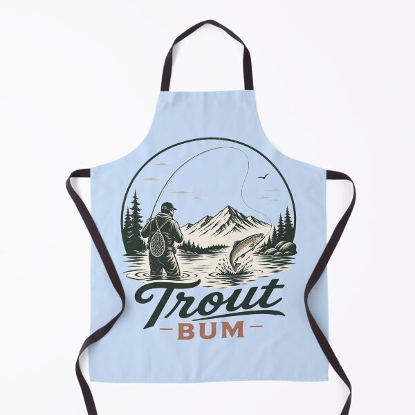 Item preview, Trout Bum Minimalist Fly Fishing | Vintage River Angler Design designed and sold by Tomasz Siennicki.