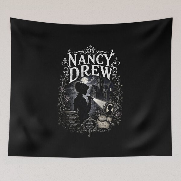 Item preview, Nancy Drew Gothic Mystery – Vintage Detective Dark Academia Aesthetic Design designed and sold by ThreadTheory976.