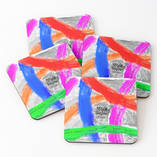 Item preview, Never Better Cross Color Brush Strokes Playful Chaos designed and sold by thecoloursandme.
