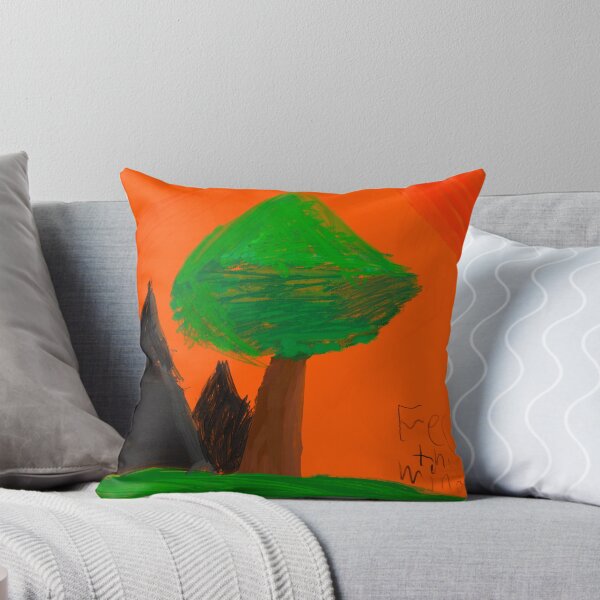 Item preview, Childlike Dreamy Sunset Tree Landscape Painting designed and sold by thecoloursandme.