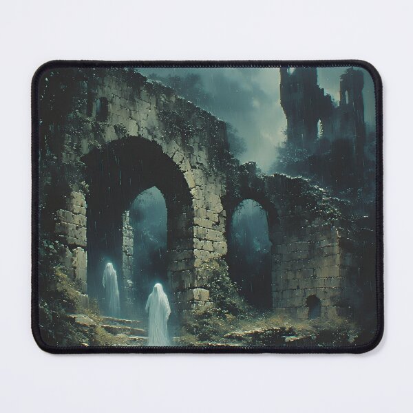 Item preview, Haunted Gothic Ruins Ghost Aesthetic – Dark Fantasy Medieval Archway Landscape designed and sold by cr6zym1nd.
