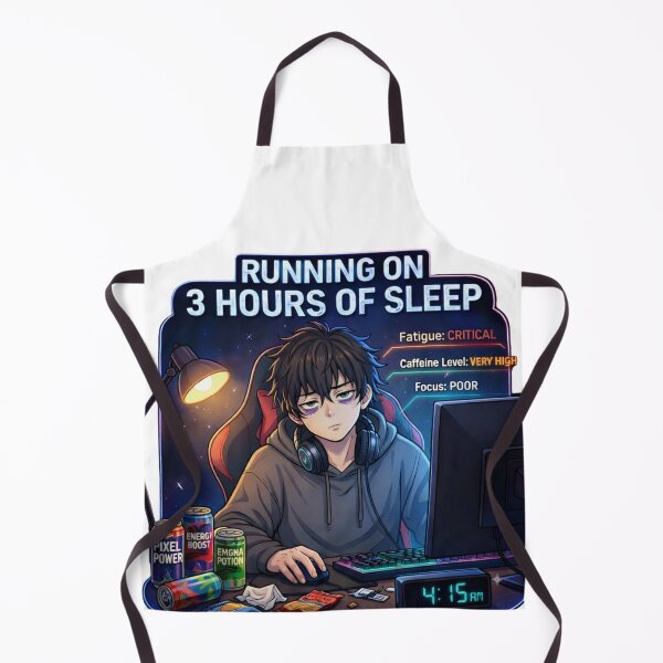 Item preview, Running On 3 Hours Of Sleep: The 4 AM Gamer Grind Design designed and sold by DailyStruggleCo.