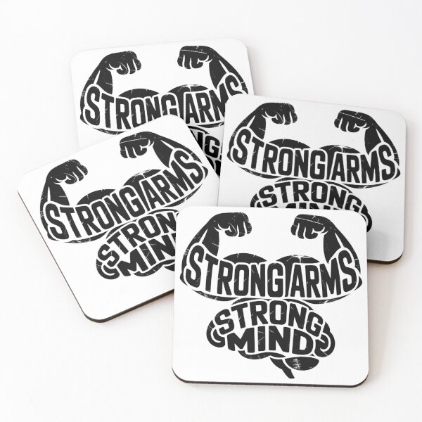 Item preview, Strong Arms Strong Mind – Fitness Motivation Gym Quote Design designed and sold by Sparkofart07.