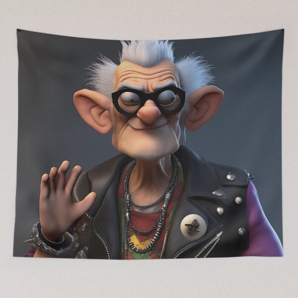 Item preview, Old Man punk rocker designed and sold by Colin Bentham.