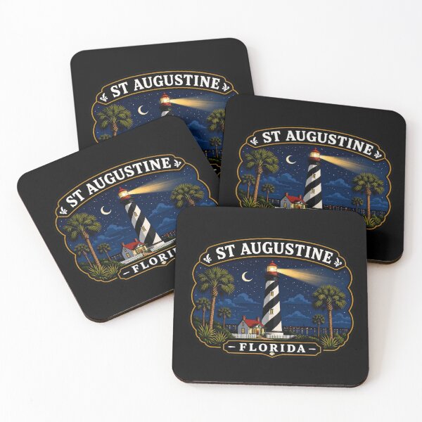Item preview, St Augustine, Florida - Lighthouse Night Scene designed and sold by Myra365Art.