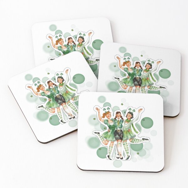 Item preview, Irish Women in Traditional Dress with Shamrocks St Patricks Design designed and sold by iamKRUK.