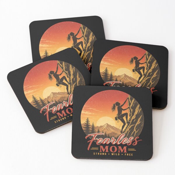 Item preview, Fearless Mom – Strong Wild Free Climbing Woman Sunset Design designed and sold by EichStore.
