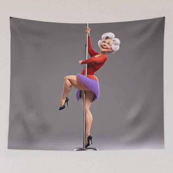 Item preview, Old woman Pole dancing designed and sold by Colin Bentham.