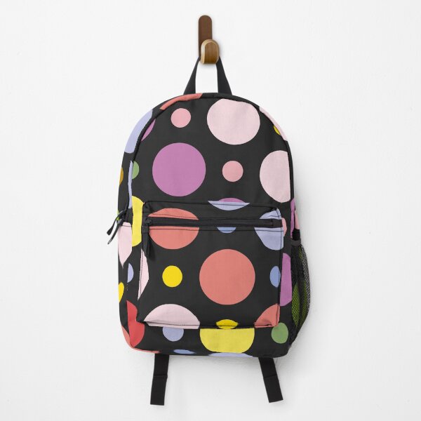 Item preview, Colourful circles pattern black background designed and sold by nuriart.