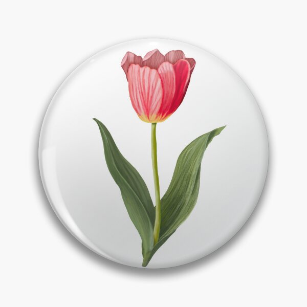 Item preview, Single Red Tulip Drawing with Soft Elegant Details designed and sold by thecoloursandme.