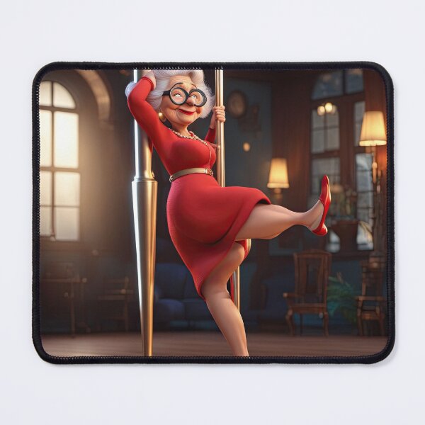 Item preview, Old woman Pole dancing designed and sold by Colin Bentham.