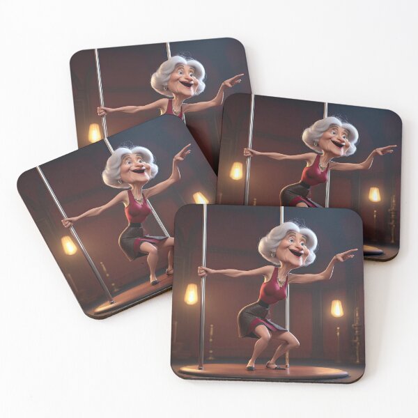 Item preview, Old woman Pole dancing designed and sold by Colin Bentham.