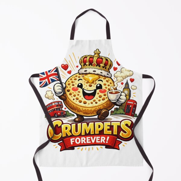 Item preview, Crumpets Forever Funny British Design – Cute UK Food & Tea Humour Illustration designed and sold by GarnerSupplyCo.
