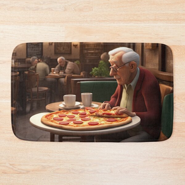 Item preview, Old Man taking time out for a Pizza designed and sold by Colin Bentham.