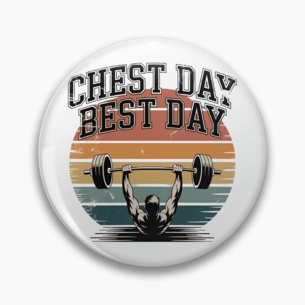 Item preview, Chest Day Best Day – Gym Motivation Workout Fitness Quote Design designed and sold by Sparkofart07.