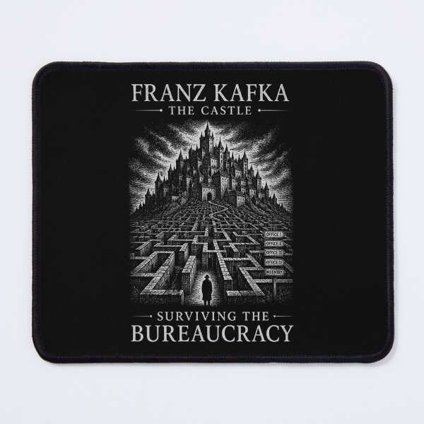 Item preview, Franz Kafka The Castle Vintage Engraving – Surviving the Bureaucracy Dark Literary Design designed and sold by ThreadTheory976.