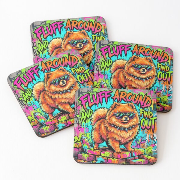 Item preview, Edgy Street Art Fluff Around and Find Out Dog designed and sold by ryanguas.