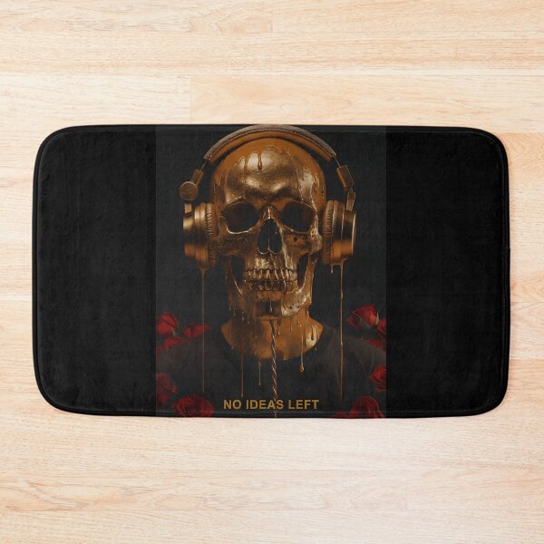 Item preview, Music Producer Skull Headphones, No Ideas Left, DJ Producer Design designed and sold by Mono.fi Studios.