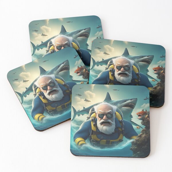 Item preview, Old Man scuba diving designed and sold by Colin Bentham.