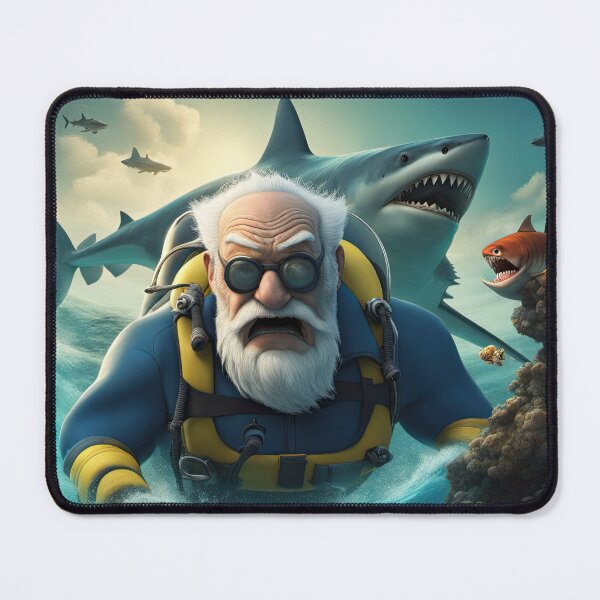 Item preview, Old Man scuba diving designed and sold by Colin Bentham.