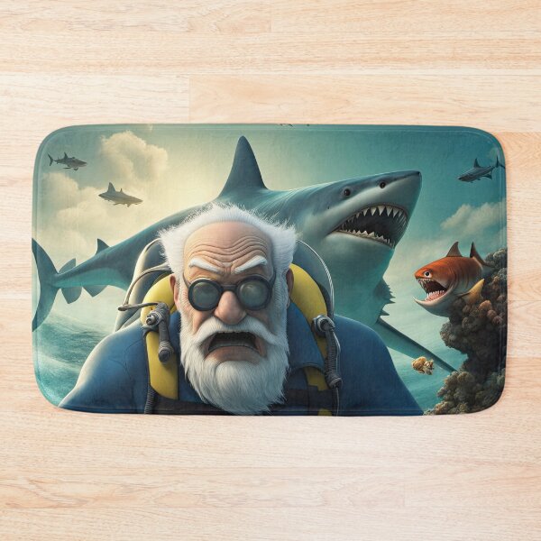 Item preview, Old Man scuba diving designed and sold by Colin Bentham.