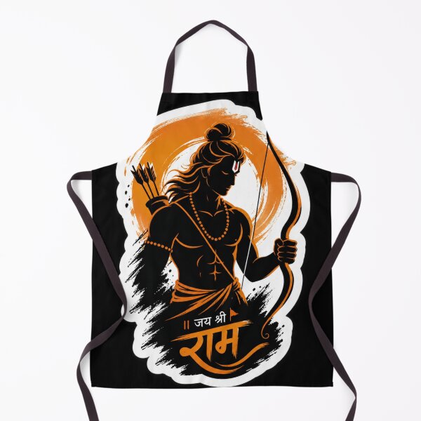 Item preview, Jai Shri Ram Minimal Warrior Silhouette – Spiritual Aesthetic Sticker designed and sold by Ashutoshwarade.