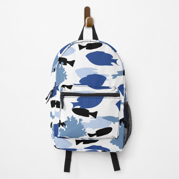 Item preview, Blue and Black Coral Reef Fish Pattern designed and sold by MyTutina.