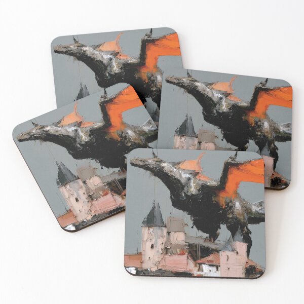 Item preview, Majestic Dragon Over Castle designed and sold by lautir.