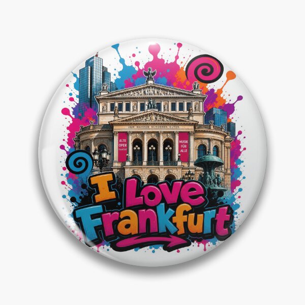 Item preview, Alte Oper Frankfurt – Colorful Graffiti T-Shirt Design Germany Skyline Art designed and sold by Earth Celebration Designs.