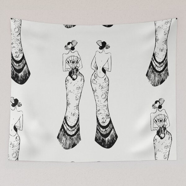 Item preview, Flamenco Dancer Woman Spanish Sevillana Illustration designed and sold by nuriart.