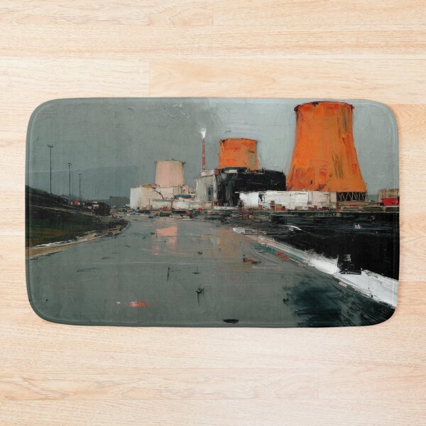 Item preview, Industrial Landscape with Cooling Towers designed and sold by lautir.