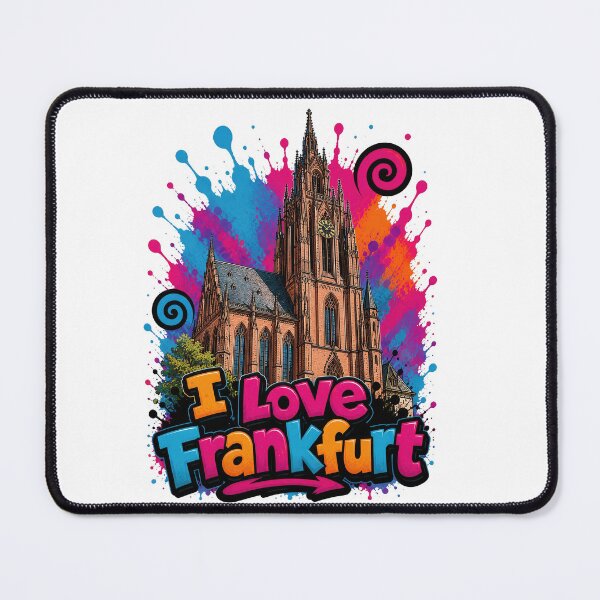 Item preview, Frankfurt Cathedral (Kaiserdom) – Colorful Graffiti T-Shirt Design Germany Landmark designed and sold by Earth Celebration Designs.