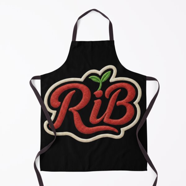 Item preview, Cherry Varsity RiB Embroidered Style Script Logo designed and sold by Rib-Brand.