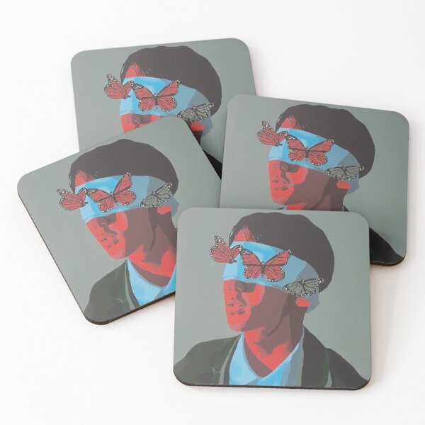 Item preview, Portrait of an Asian man with butterflies designed and sold by pencilIDK.